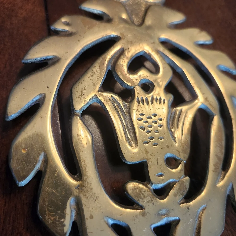 Set Of Two Brass Trivets